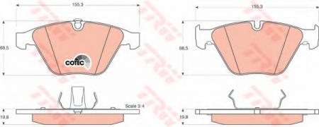     BMW: 3 05-, 3 TOURING 05-, 3  07-, 3  06-, 5 03-, 5 TOURING 04-, 6 04-, 6  04-, 7 01- GDB1498