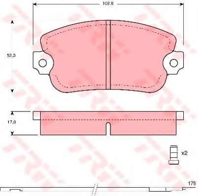 BREMSBELAGSATZ GDB154