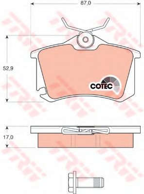     AUDI: A3 03-, A3 SPORTBACK 04-,  SEAT: ALTEA 04-, ALTEA XL 06-, TOLEDO III 04-,  VW: GOLF V 03- GDB1578