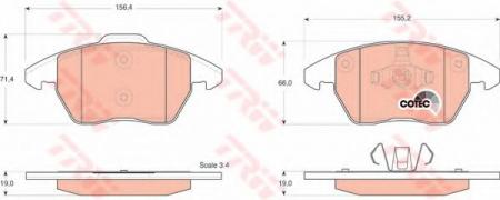     CITROEN: C4 04-, C4  04-,  PEUGEOT: 307 03-, 307 BREAK 04-, 307 CC 03- GDB1605