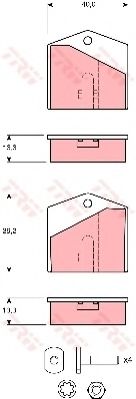 BREMSBELAGSATZ GDB1640