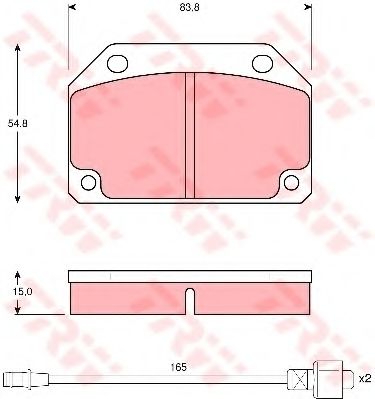 BREMSBELAGSATZ GDB241