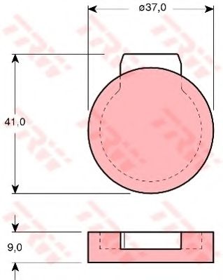 BREMSBELAGSATZ GDB272 TRW