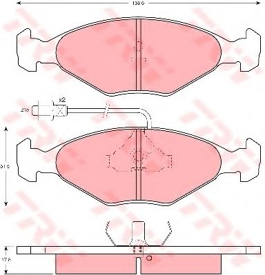 BREMSBELAGSATZ GDB281