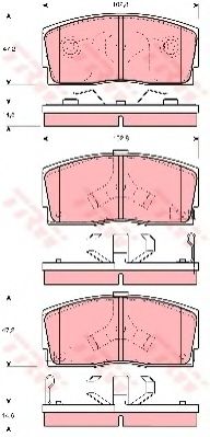 BREMSBELAGSATZ GDB3166