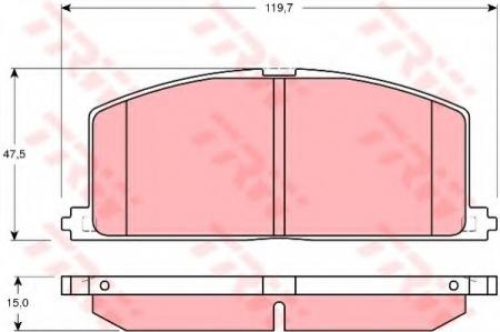   TOYOTA CAMRY/COROLLA 84-97 . - GDB3184 TRW