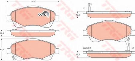     TOYOTA: AVENSIS 03-, AVENSIS  03-, AVENSIS  03-, COROLLA VERSO 04- GDB3336