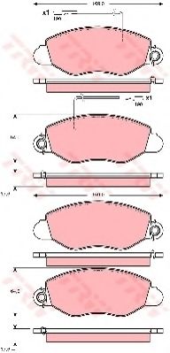 BREMSBELAGSATZ GDB3354