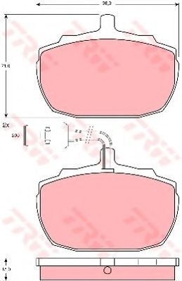 BREMSBELAGSATZ GDB771