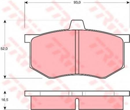 BREMSBELAGSATZ GDB801