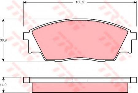 BREMSBELAGSATZ GDB991