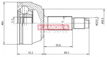 , . 25/22/57MM FORD ESCORT V/VI/VII 90-9 6514