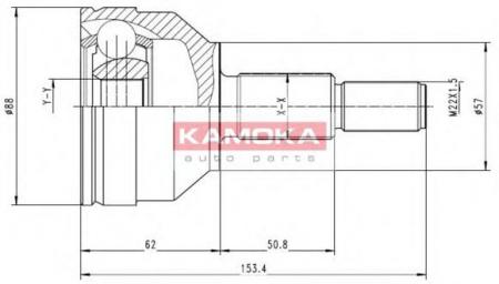 , . 27/25/54MM FORD MONDEO I 93-96 6716