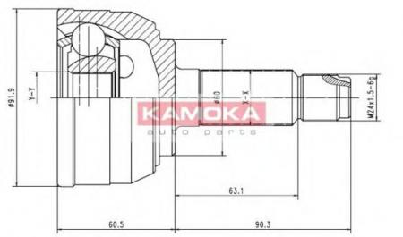 , . 28/32/60MM/50ABS HONDA ACCORD VI 96- 6950