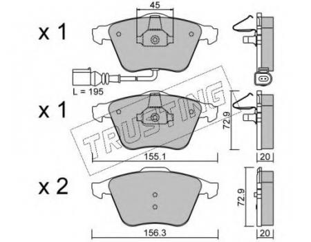 - .  FR VAG A3, TT, GOLF VI, SCIROCCO 5654