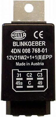 BLINKGEBER, 12 V, 6 POLIG 4DN008768017