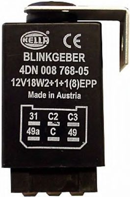 BLINKGEBER, 6 POLIG, 12 V 4DN008768051