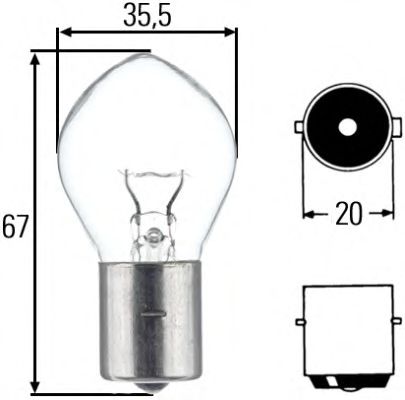  1. F2 / 24V / 35W / BA20S 8GA002083-251