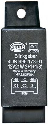 BLINKGEBER, 6 POLIG, 12 V 4DN996173017