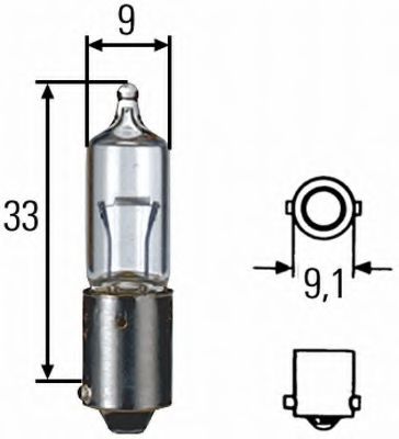 GLUEHLAMPE, 12 V HELLA 8GH002473191 8GH002473191