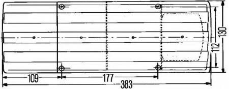 HECKLEUCHTE, 12 V 2SK004460037 HELLA