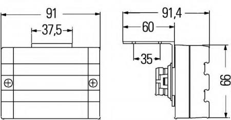 Seitenmarkierungsleuchte 2PS340000171 HELLA