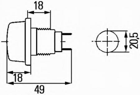 PARKLEUCHTE, 12 V, W5W 2PF003563177