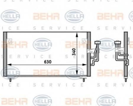 KONDENSATOR, TIEFE  20 MM 8FC351024151 HELLA