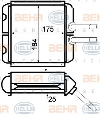   DAEWOO LANOS / NUBIRA 1, 4-2, 0L 97-> 8FH351024221 HELLA