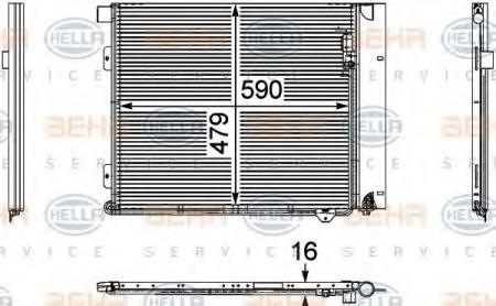 KONDENSATOR, TIEFE  16 MM 8FC351029371