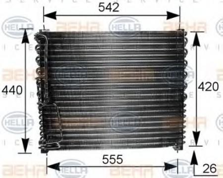 KONDENSATOR, TIEFE  26 MM 8FC351035111 HELLA