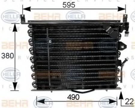 KONDENSATOR, TIEFE  22 MM 8FC351035161