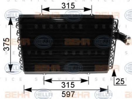 KONDENSATOR, TIEFE  25 MM 8FC351036051