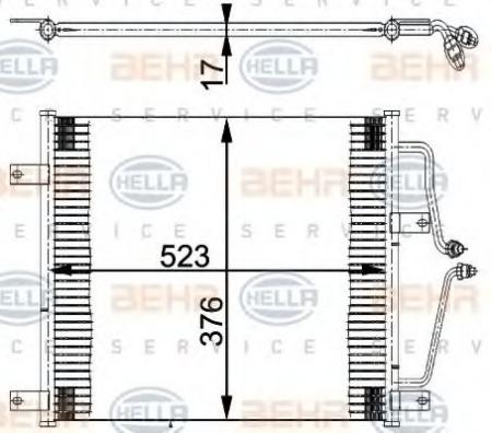 KONDENSATOR, TIEFE  17 MM 8FC351036201