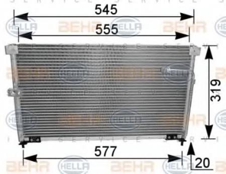 KONDENSATOR, TIEFE  20 MM 8FC351036301