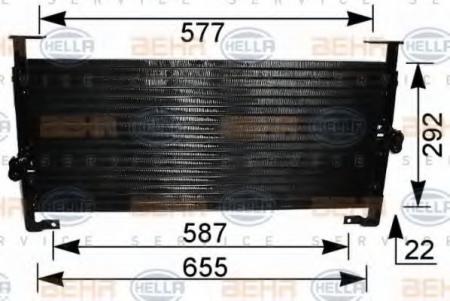 KONDENSATOR, TIEFE  22 MM 8FC351036371