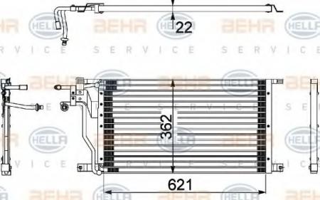 KONDENSATOR, TIEFE  22 MM 8FC351036441