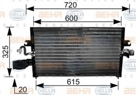 KONDENSATOR, TIEFE  20 MM 8FC351036501