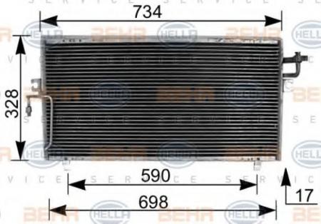 KONDENSATOR, TIEFE  17 MM 8FC351036511