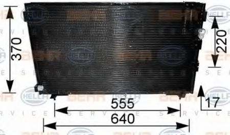 KONDENSATOR, TIEFE  17 MM 8FC351036611