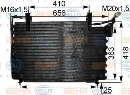 KONDENSATOR, TIEFE  25 MM 8FC351036711