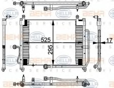 KONDENSATOR, TIEFE  17 MM 8FC351037121