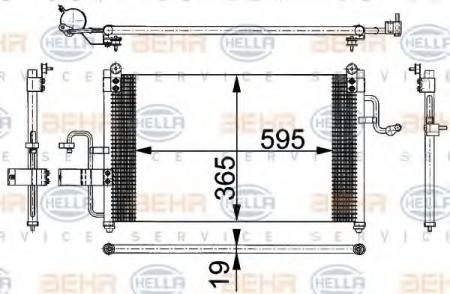 KONDENSATOR, TIEFE  19 MM 8FC351037231