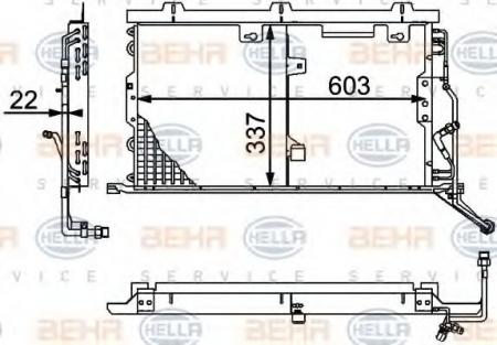 KONDENSATOR, TIEFE  22 MM 8FC351037311