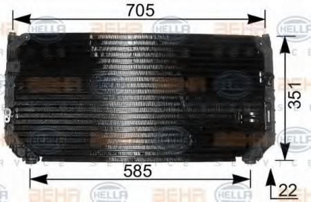 KONDENSATOR, TIEFE  22 MM 8FC351037781