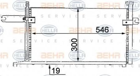 KONDENSATOR, TIEFE  19 MM 8FC351038411