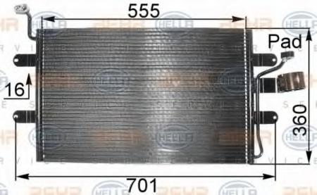 KONDENSATOR, TIEFE  16 MM 8FC351038691