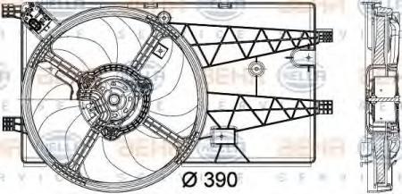 LUEFTER, 12 V, 187 W 8EW351040311