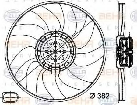   VAG 08- 400mm 8EW351044351 HELLA