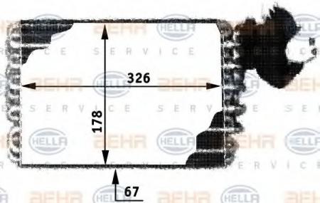 VERDAMPFER, TIEFE  67 MM 8FV351210121